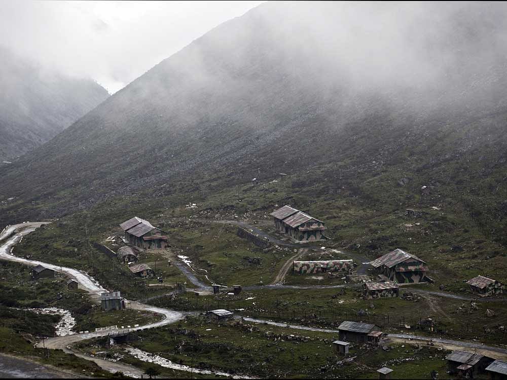 An Indian military base in Tawang, Arunachal Pradesh, India, June 9, 2009. Though little known to the outside world, Tawang, home to one of Tibetan Buddhism's most sacred monasteries, is the biggest stumbling block in relations between China and India, the world's two largest rising superpowers. It is the focus of China's one remaining major land-border dispute, a conflict that is rooted in Chinese claims to sovereignty over all of historical Tibet. File Photo. Representational Image.
