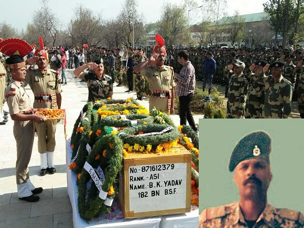 The BSF Assistant Sub-Inspector B K Yadav was a native of Kamalchak village in Bihar's Bhagalpur district. Image courtesy BSF/Twitter