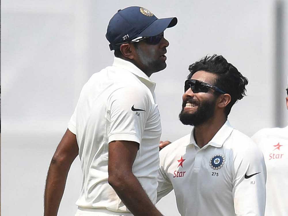 ndian bowling stars Ravindra Jadeja (right) and R Ashwin will turn up for Saurashtra and Tamil Nadu respectively when the Ranji Trophy kicks off on Friday at various venues. DH FILE PHOTO