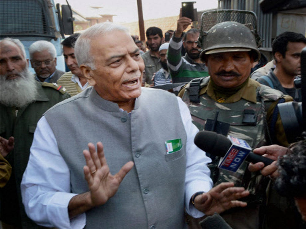 Senior BJP leader Yashwant Sinha on Thursday hit back at the party's top leadership likening it to Duryodhana and Dusshashana and dared them to take action against him for raising true issues facing the economy. PTI file photo