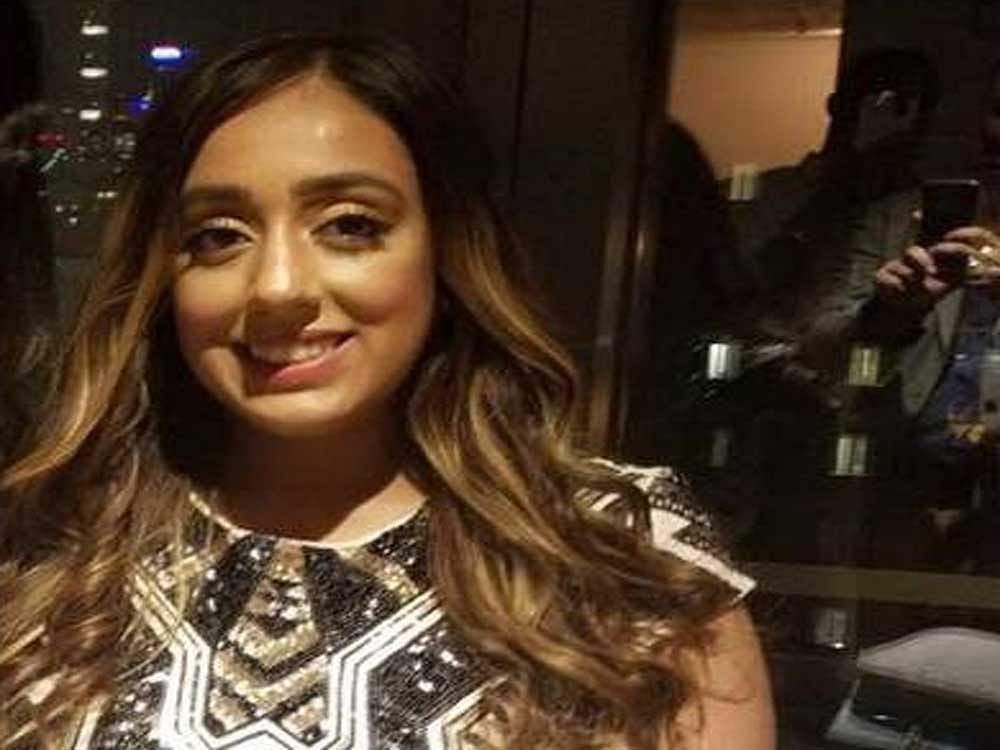 Harleen Grewal was burned to death on Friday after Saeed Ahmad, 23, slammed his luxury Infiniti 35G into a concrete barrier on the Brooklyn-Queens Expressway, the New York Daily reported. Image courtesy Facebook.