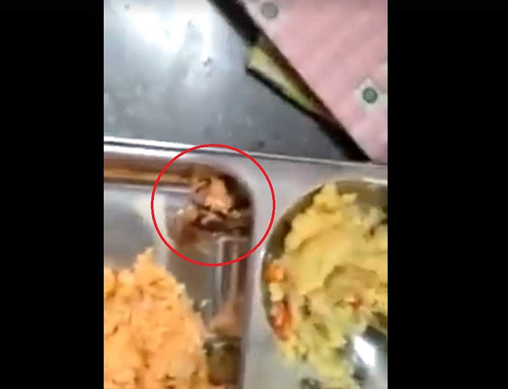 Police said the CCTV cameras installed inside the canteen purportedly showed Hemanth bringing the cockroach with him and putting it in the food. File photo. Courtesy Facebook.