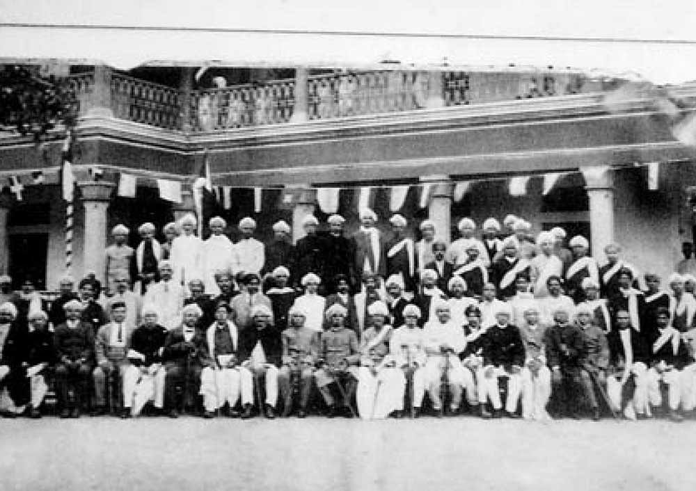 Participants of the first Kannada Sahitya Parishat. DH Photo