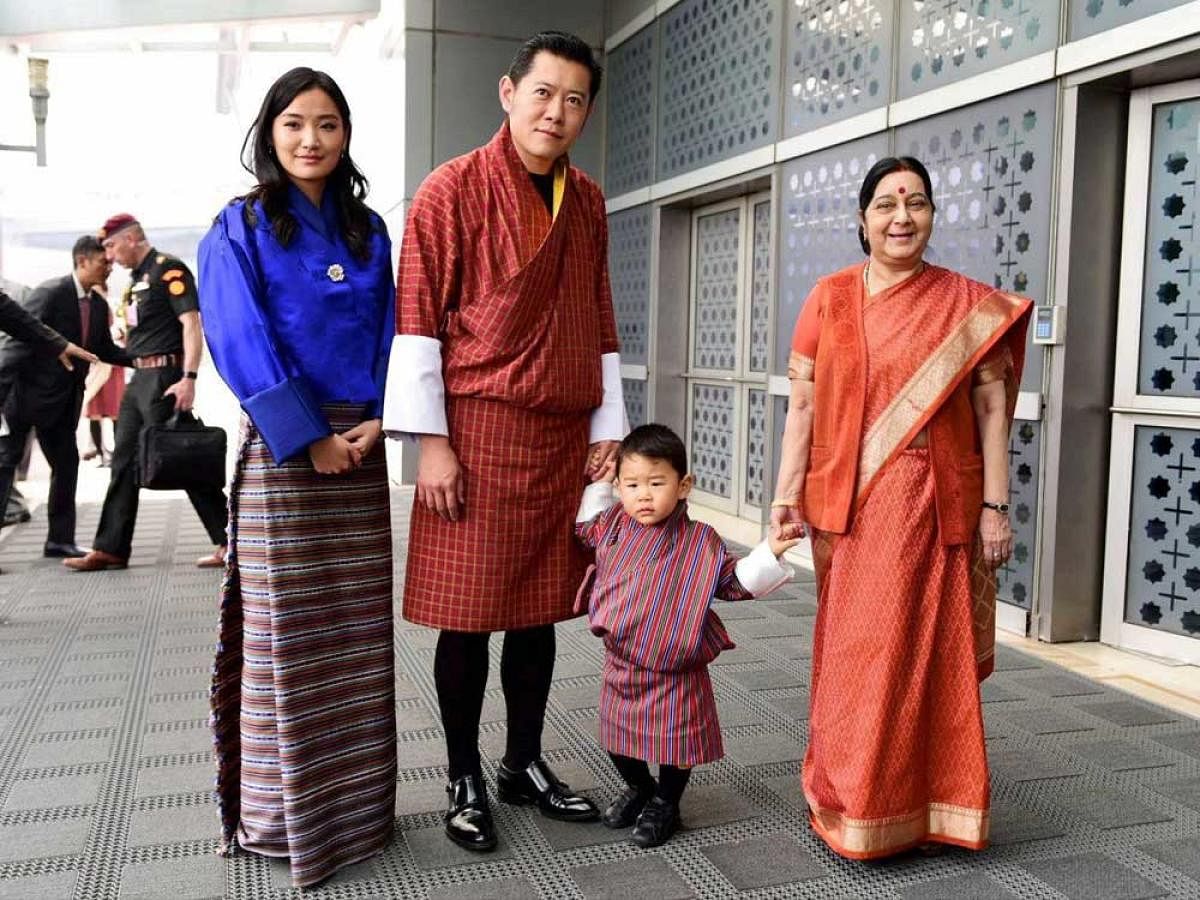 Bhutan Royal couple gets special welcome