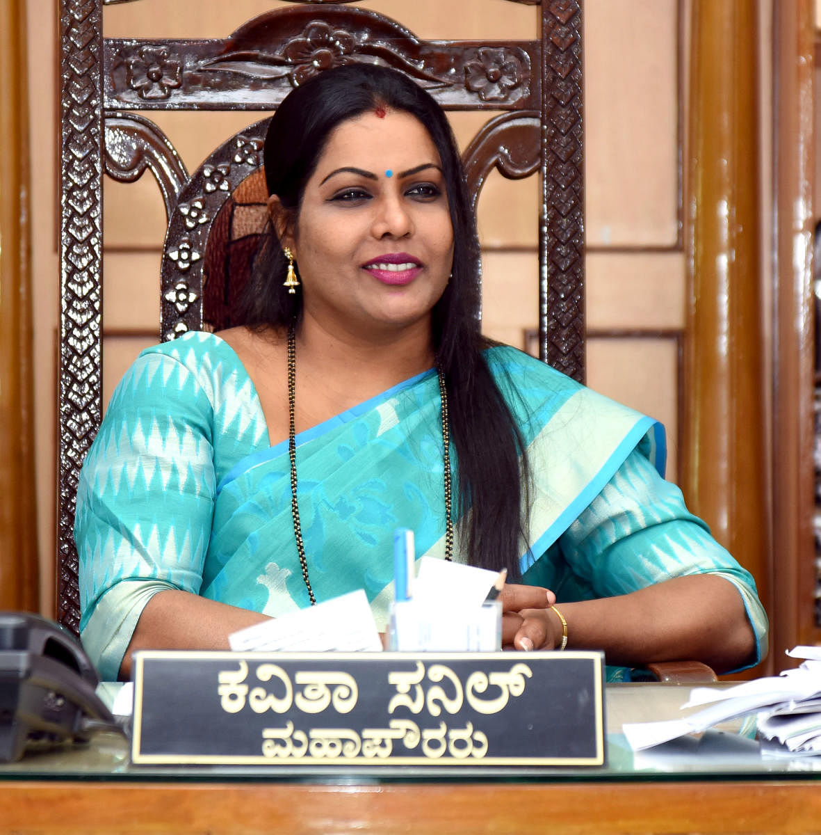 Mayor Kavitha Sanil. DH Photo