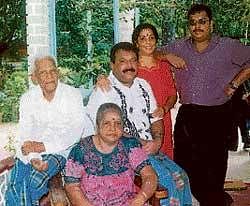 LTTE leader Vellupillai Prabhakaran (C), with his wife Mathivathani (2nd R), his eldest son Charles Anthony (R) and his parents from in a file photo. REUTERS