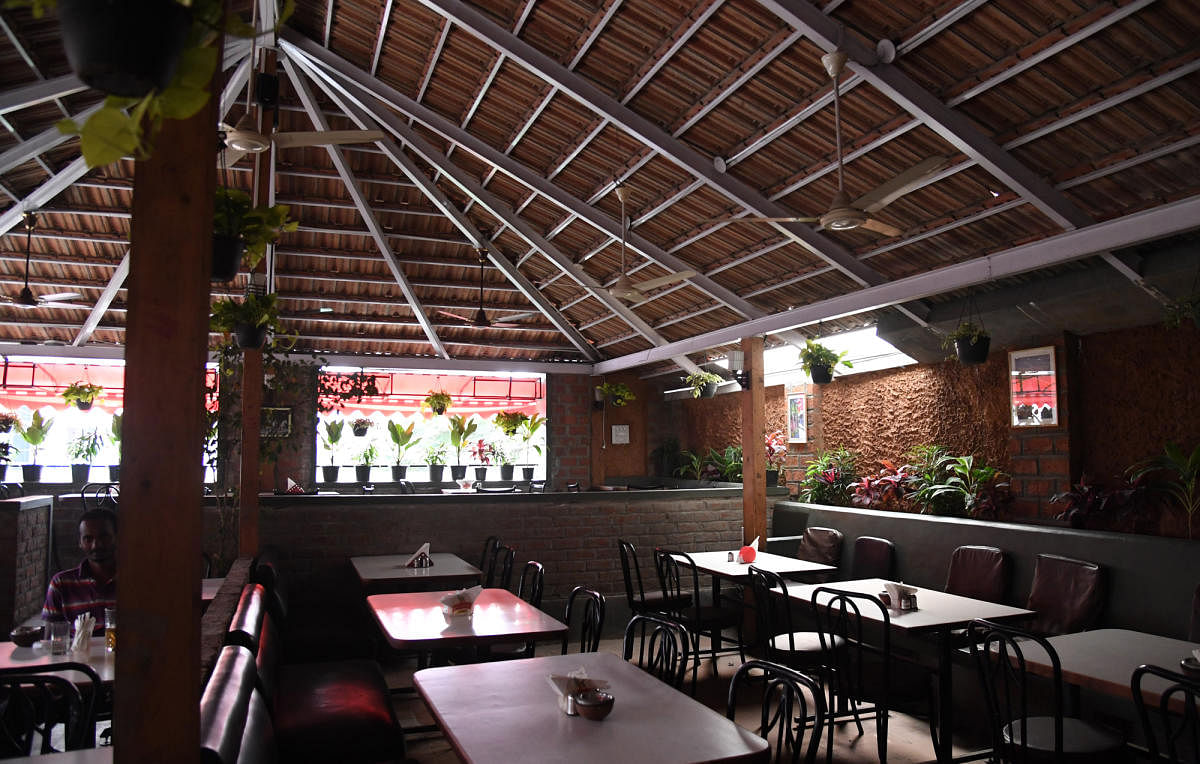 The interiors of the restaurant.