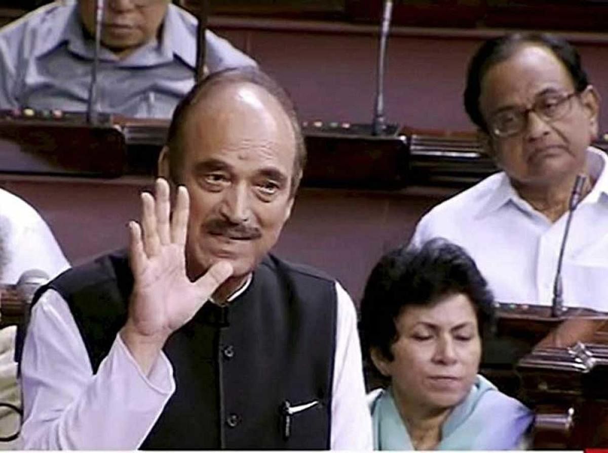 Leader of Opposition in the Upper House Ghulam Nabi Azad. PTI file photo