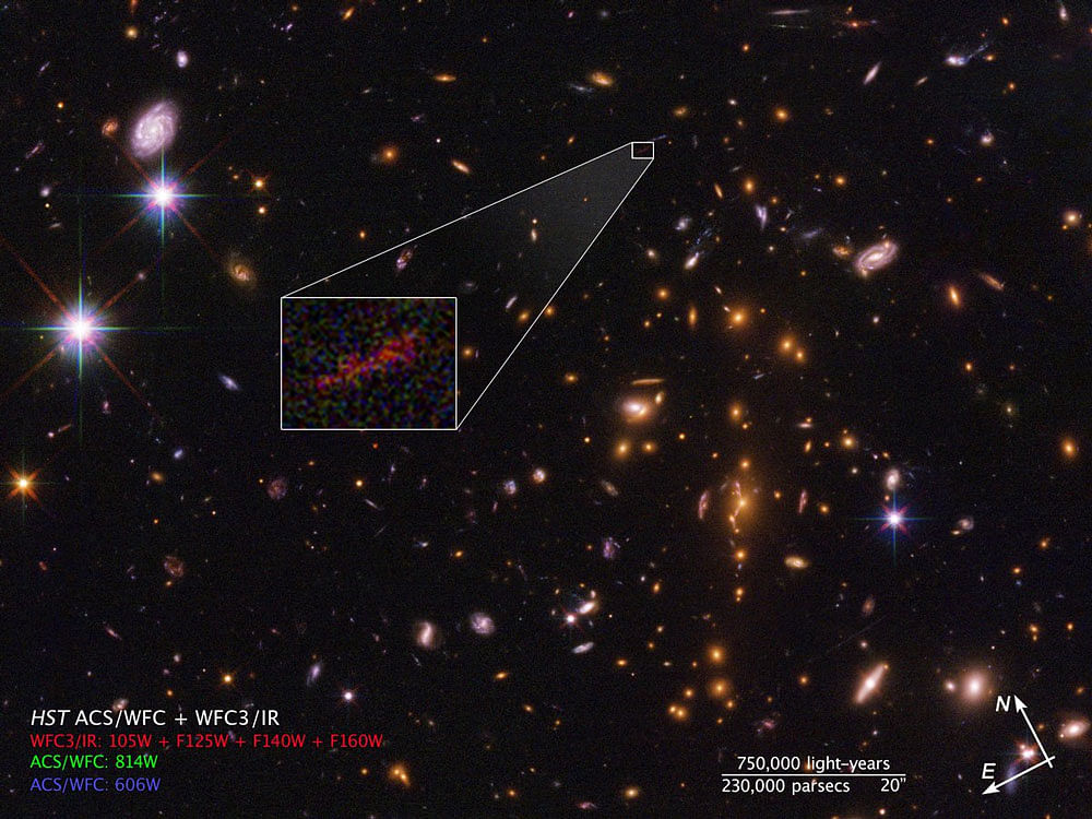 Screenshot of the galaxy SPT0615-JD. Twitter photo.
