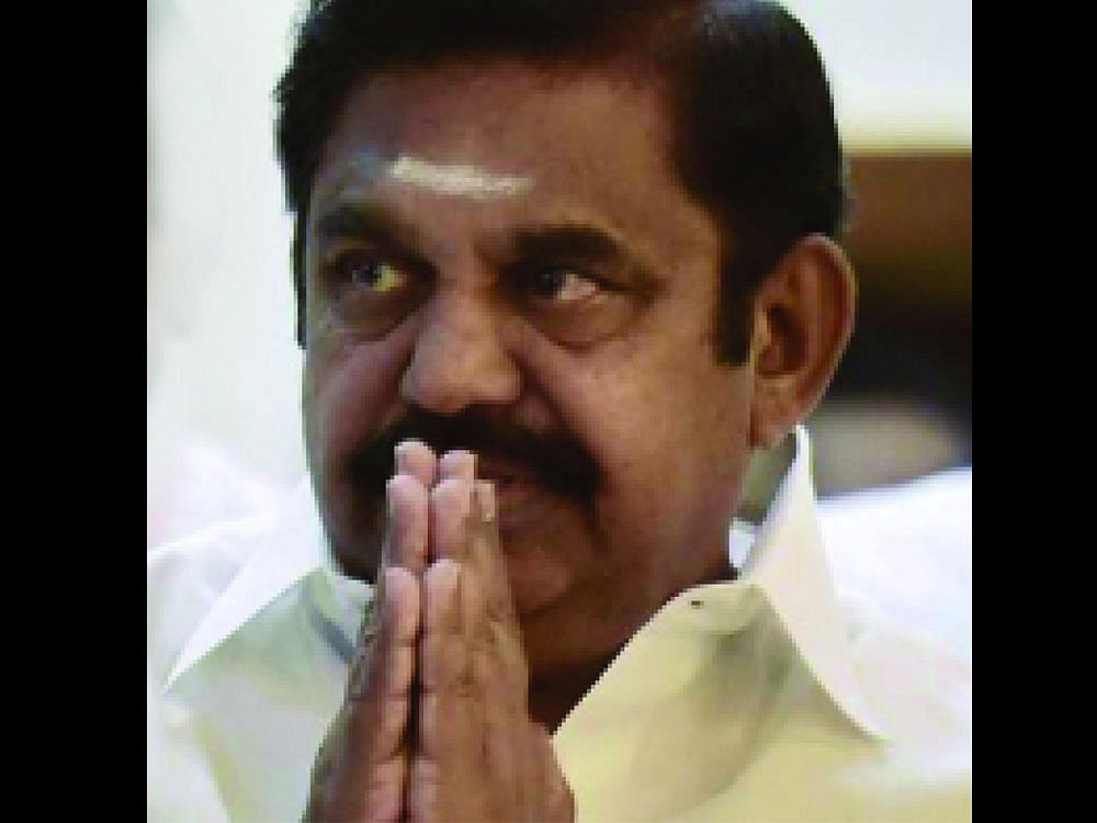 Tamil Nadu Chief Minister K Palaniswami. PTI File Photo