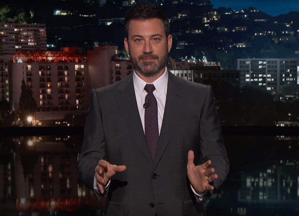 Jimmy Kimmel is an outspoken critic of Donald Trump who relies on humour to make his point known.