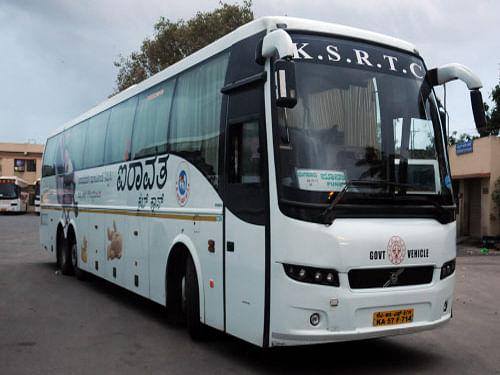 The Karnataka State Road Transport Corporation (KSRTC), DH file photo