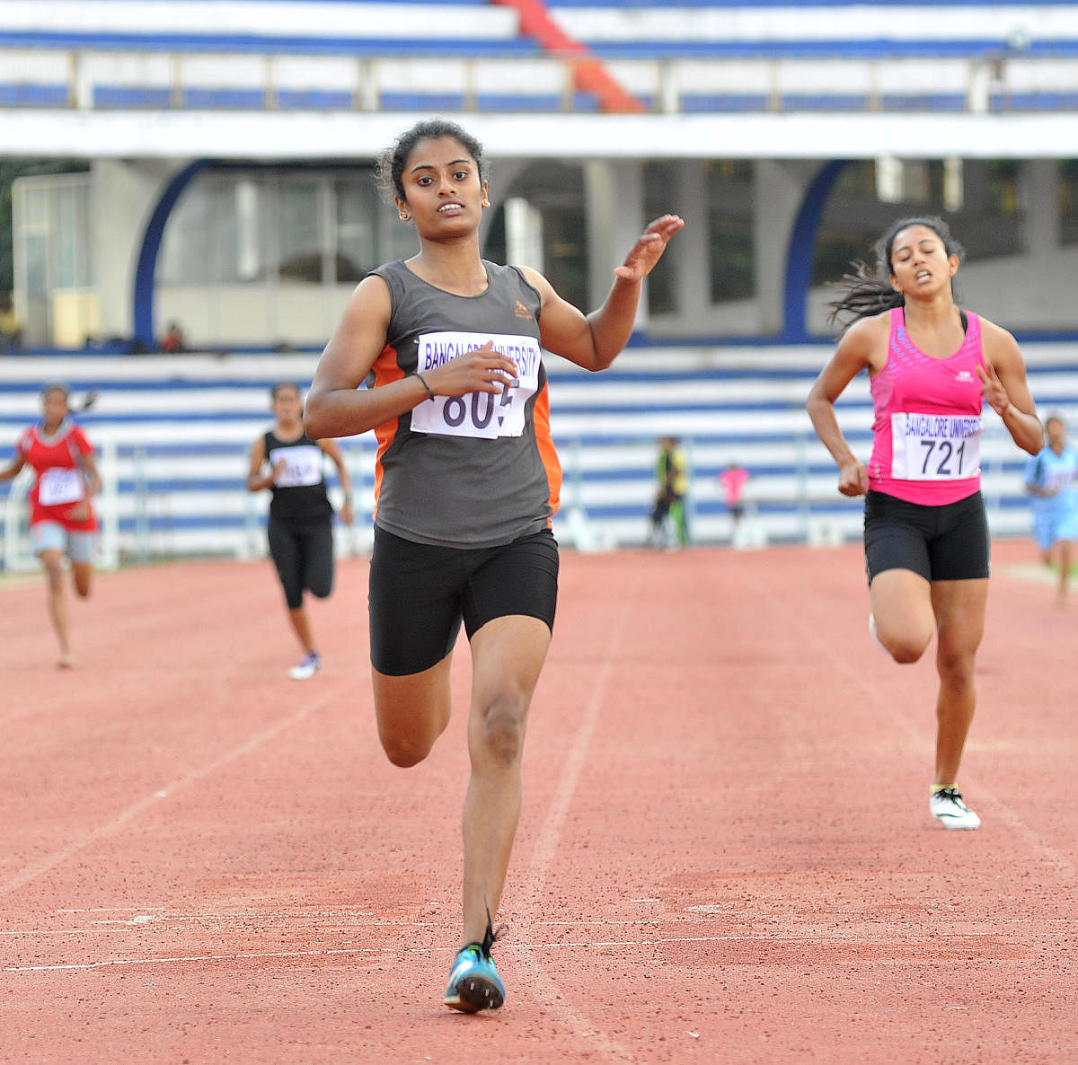 FOCUSED Hailing from a humble background, G K Vijayakumari has worked hard to emerge as one of the top athletes in the country. DH PHOTO/ SRIKANTA SHARMA R