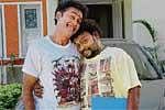 Comedy Express: Director and actor Sadu Kokila (right) in Aithalakadi.