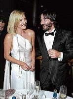 Together: Charlize Theron and Keanu Reeves.