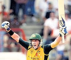 Mike Hussey is over the moon after conjuring a blazing unbeaten 60 which shattered Pakistani hopes and catapulted Australia to the final of the World T20 for the first time. AP