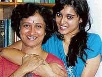 Elated: Ishita with mother Sudeshna.