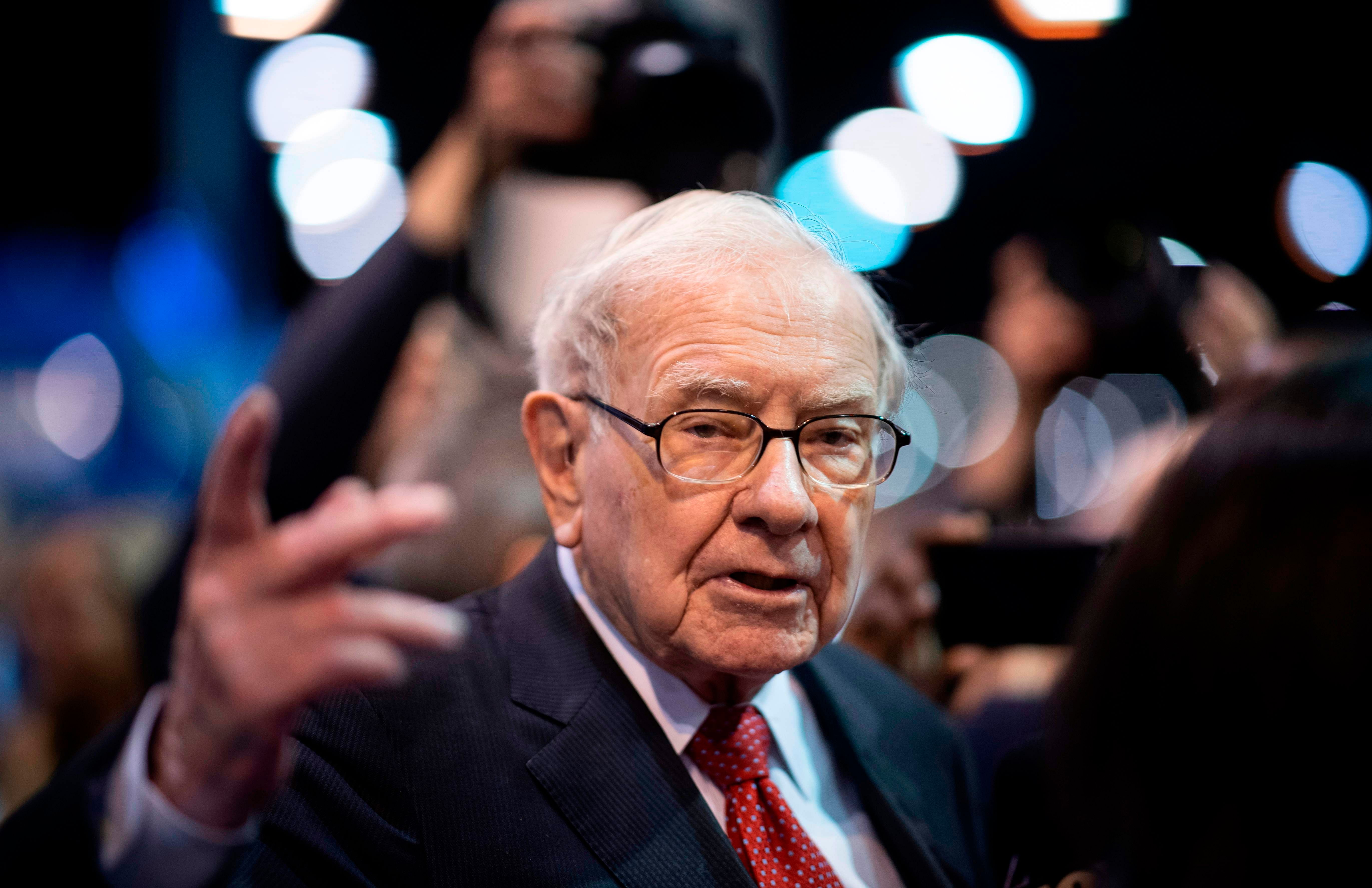 Buffett said the potential impact of the pandemic, which has already battered the global economy, had a "extraordinarily wide" range. (Credit: AFP Photo)