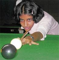 Stepping stone: Karnatakas Varsha Sanjeev Kumar won the National junior girls snooker title. File photo