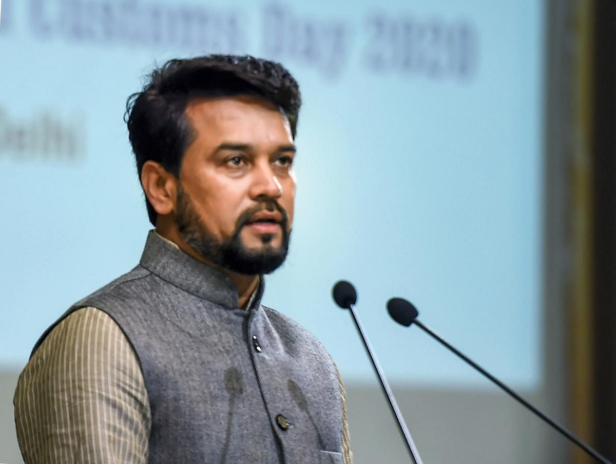 Minister of State for Finance and Corporate Affairs Anurag Singh Thakur. (PTI Photo)