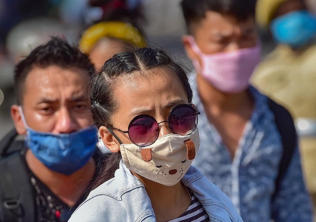 Assam people wearing facemask amid coronavirus crisis (PTI Photo)