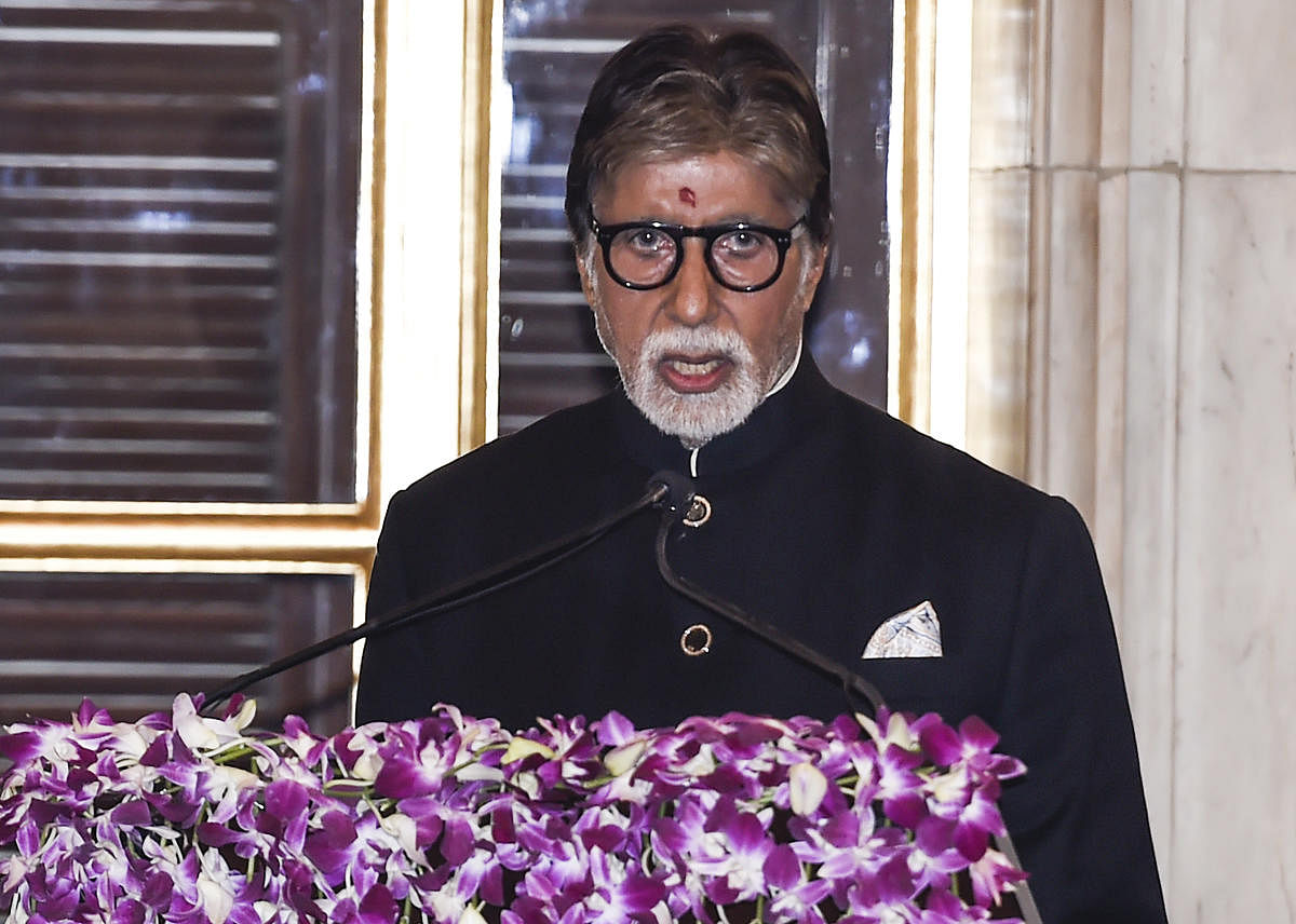 Bachchan was earlier supposed to receive the honour at the National Film Awards ceremony last Monday, but the actor was unable to attend the event due to ill health. Photo/PTI