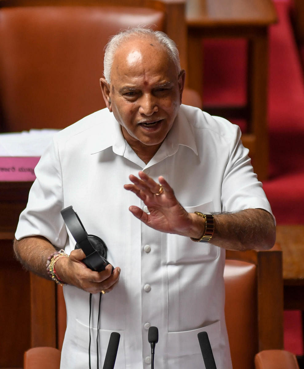 BS Yediyurappa file photo (DH Photo)