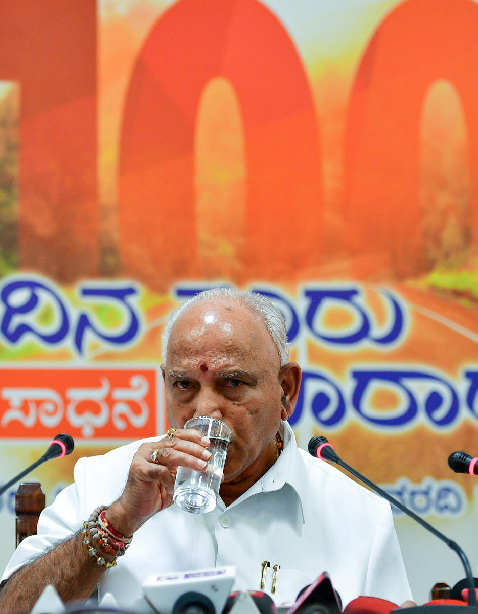 Karnataka Chief Minister B S Yediyurappa. (DH Photo)