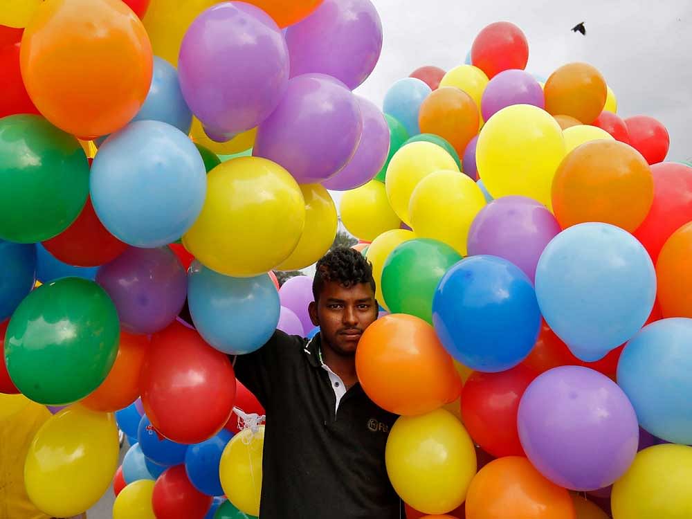 Two balloons with words 'Pakistan and I Love' written on them were recovered today in Rajasthan's Sriganganagar district, police said. PTI file photo for representation only