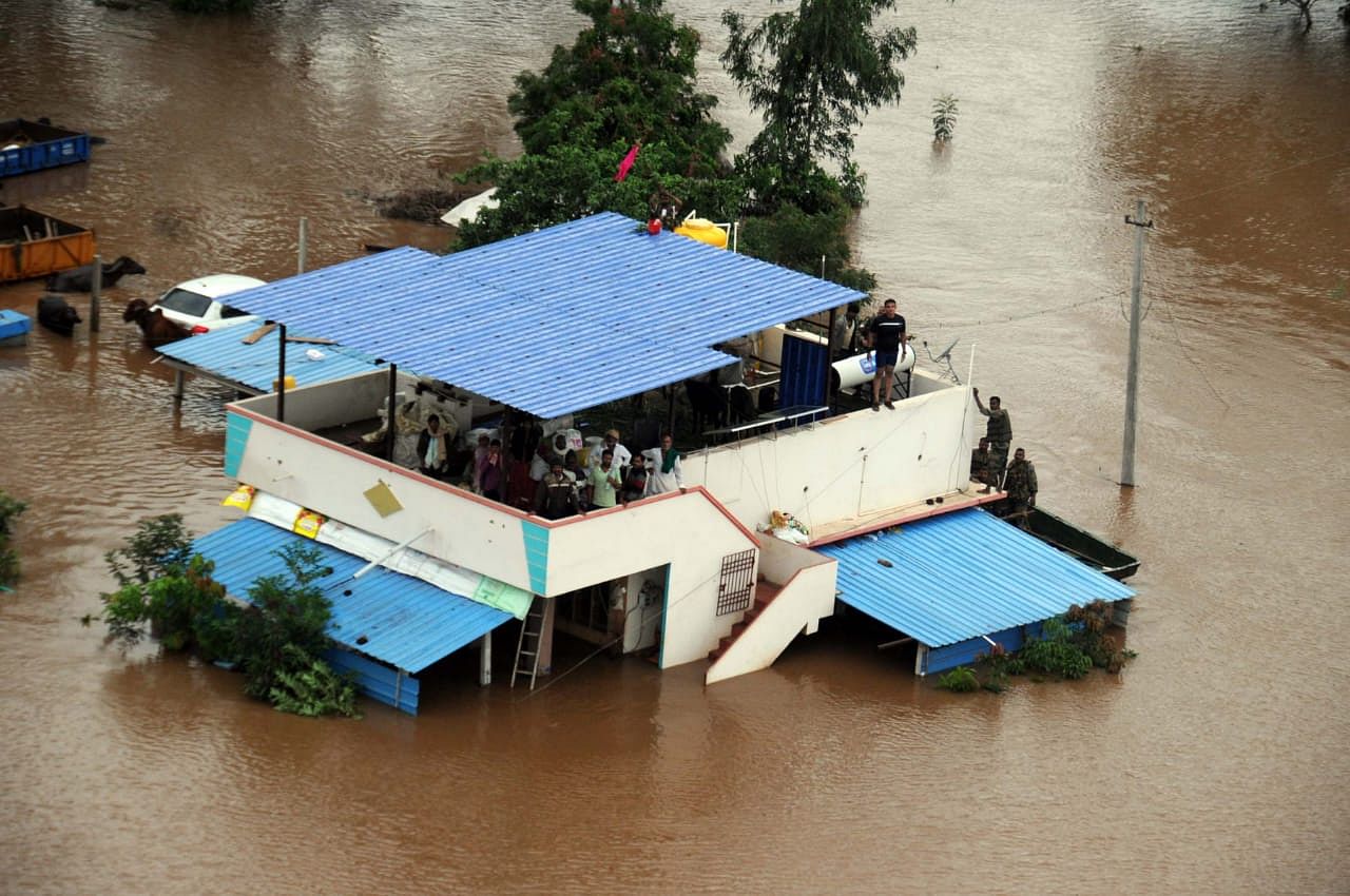 As many as 5,137 houses have suffered partial damages and 11 houses were completely collapsed due to heavy rains and 57,887 people have been evacuated.