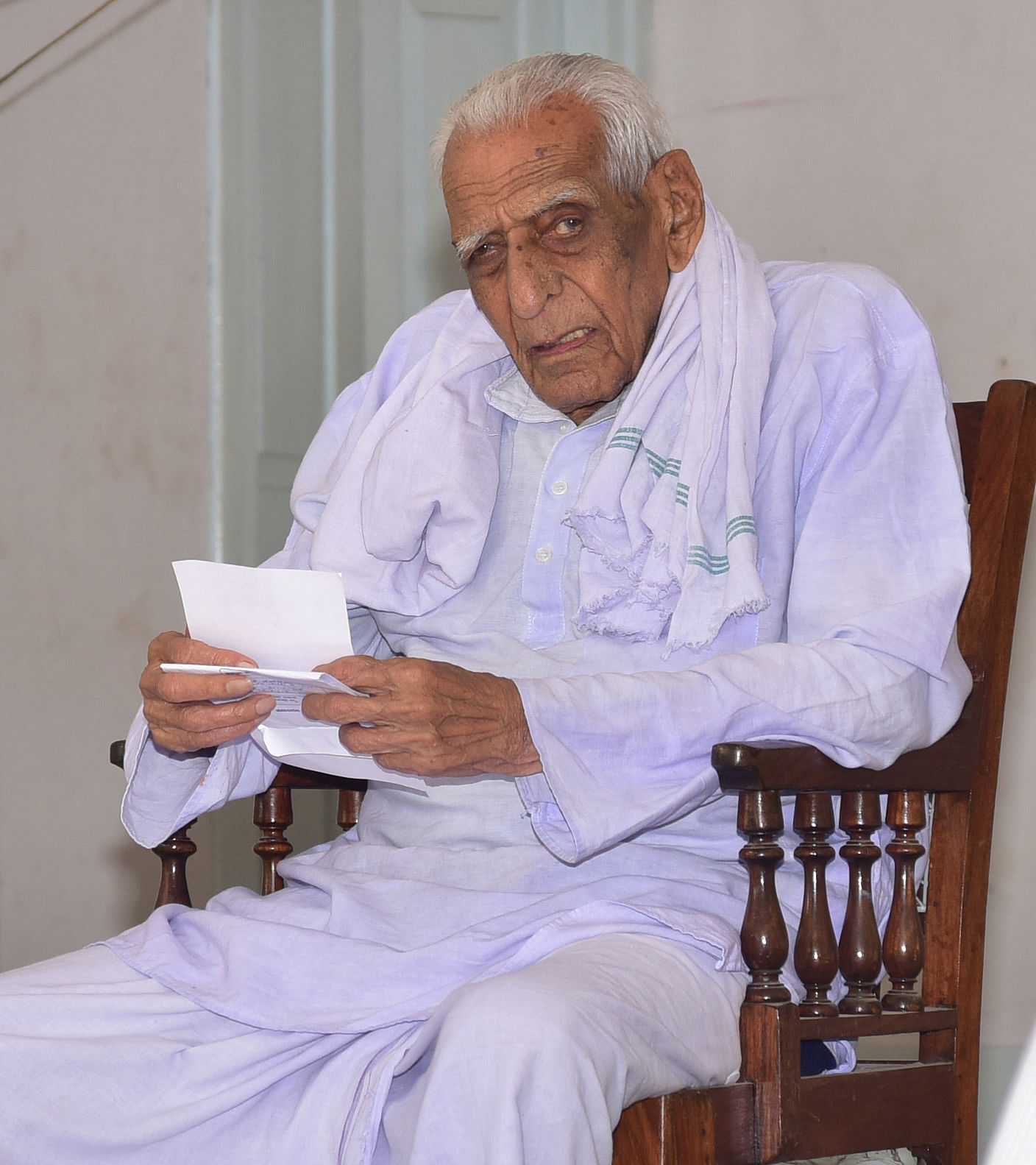 Freedom fighter H S Doreswamy DH photo by IRSHAD MAHAMMAD