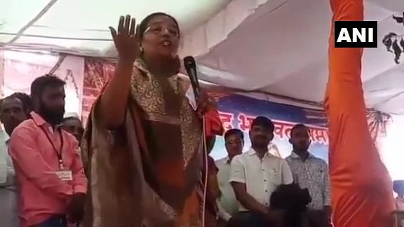 "Our culture says if you touch a cow, all negativity will go away," the Teosa MLA told a gathering in Amravati, over 690 kms from here, on Saturday. (Twitter Image/@ANI)