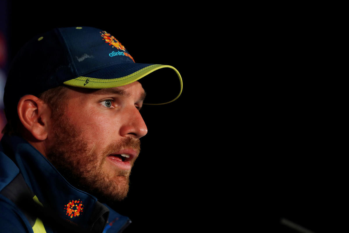 "It started out as a little back niggle and it's just a little tear in my side. So hopefully not too long. It's been a week since I did it," Finch told Perth radio 6PR at the weekend. Photo/Reuters