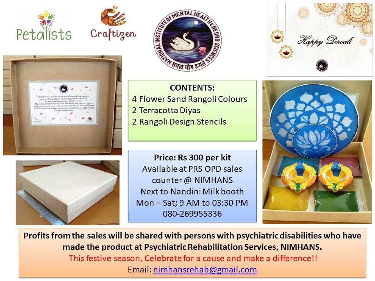Festival kit designed by patients at Nimhans 