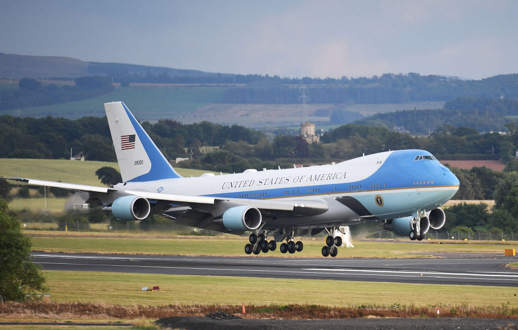 Air Force One, the American Presidential aircraft. (Credit: Getty Images)