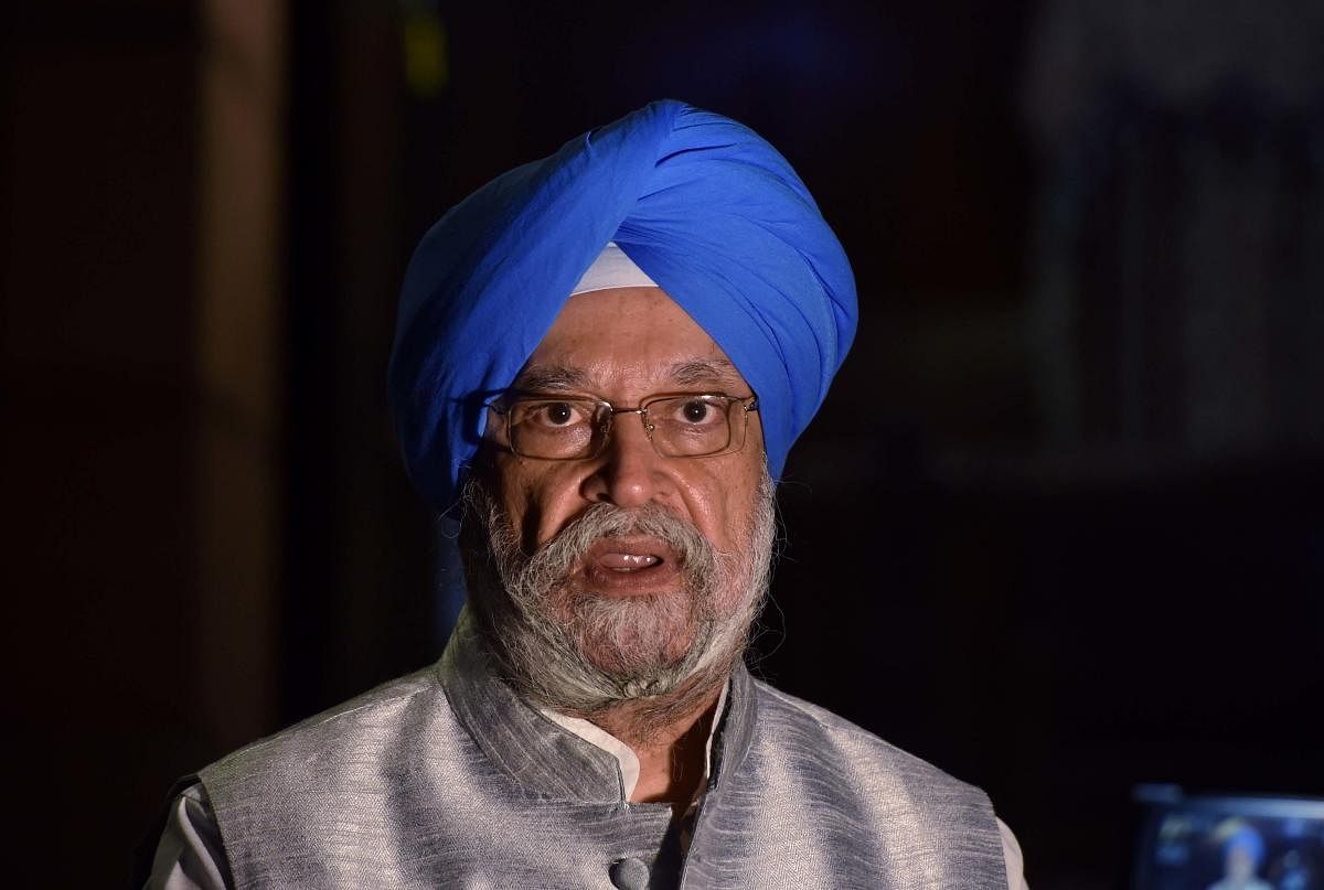 Union Civil Aviation Minister Hardeep Singh Puri. Credit: PTI Photo