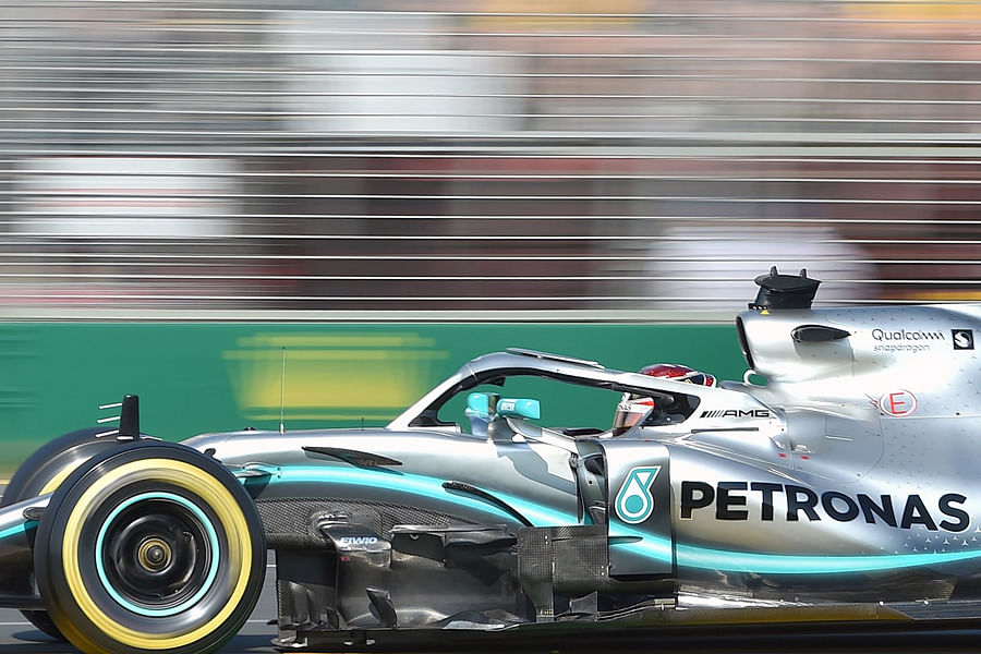 Lewis Hamilton in action during the Australian Grand Prix last Sunday. Picture credit: AFP