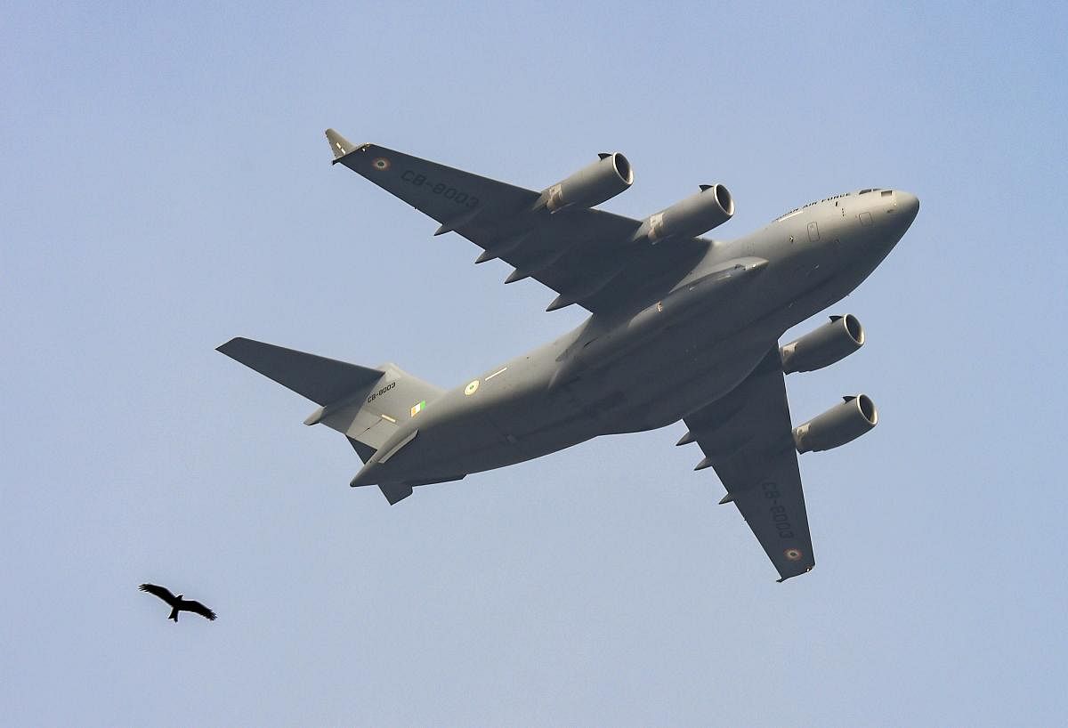 The C-17 Globemaster, the biggest military aircraft in the Air Force, will carry a large consignment of medical supplies to China and bring back more Indians from Wuhan, the epicentre of the coronavirus epidemic. PTI