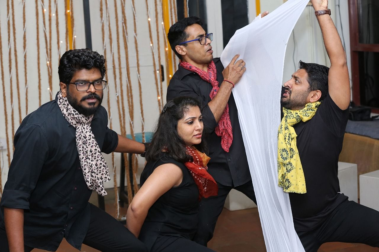 A glimpse of the playback theatre performance ‘Games People Play’.