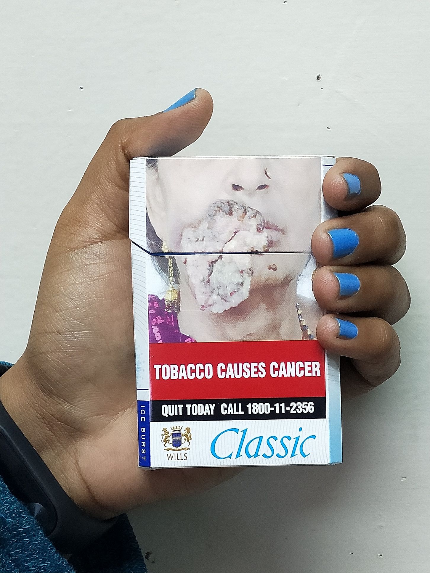 It is mandatory to print the tobacco helpline number prominently on cigarette and smokeless tobacco packs.