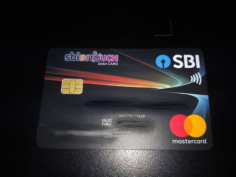 A contactless card from State Bank of India. DH Photo