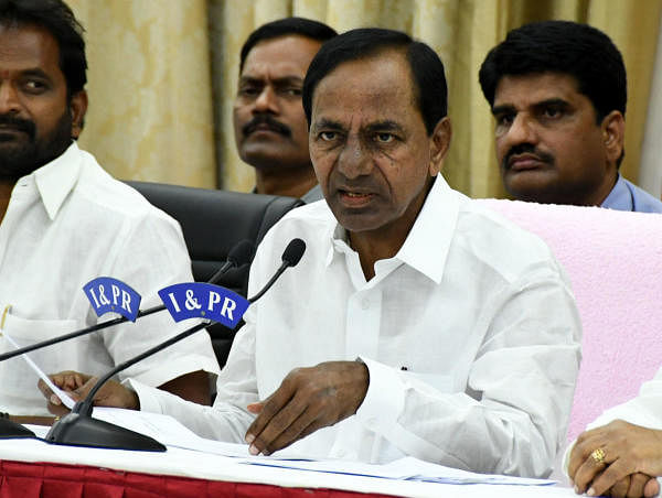 Telangana Chief Minister K Chandrashekar Rao. 