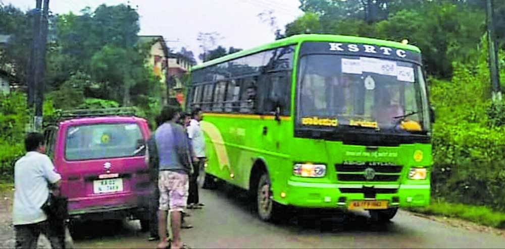From Thursday, the Puttur KSRTC division started operation of five minibuses on Sullia-Panathooru-Karike-Bhagamandala-Madikeri route, covering a distance of nearly 105 km. DH Photo