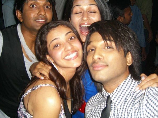 Kajal Aggarwal, on Wednesday (April 8), shared a few throwback pictures in which she is seen bonding with Allu Arjun. (Credit: Twitter/ @MsKajalAggarwal