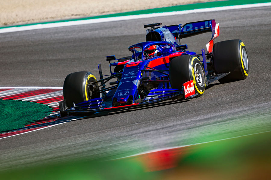 Toro Rosso's Russian driver Daniil Kvyat was at the top of the timecharts on the third day of testing in Barcelona. Picture credit: Toro Rosso