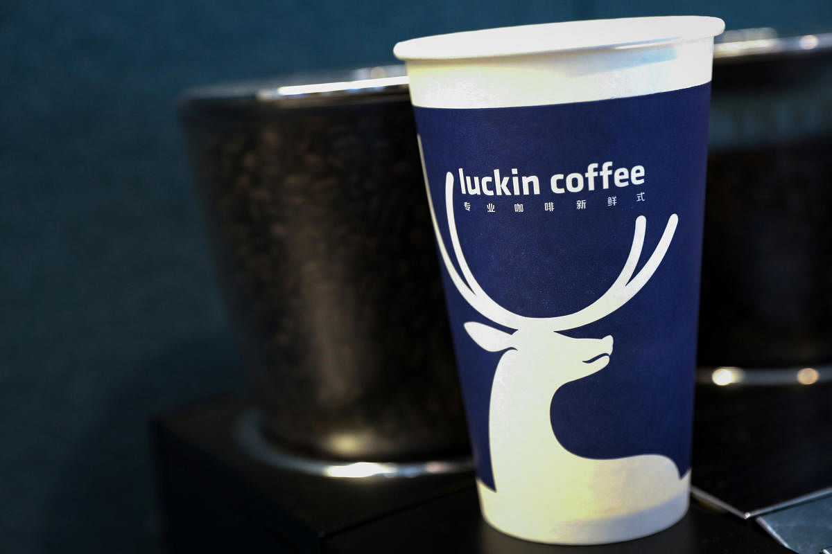 A cup of 'Luckin Coffee (Reuters Photo)