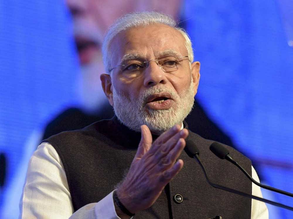 While responding to a question about his fondness for gadgets, Modi said that he had been fascinated by technology long before he became the chief minister of Gujarat. (PTI File Photo)