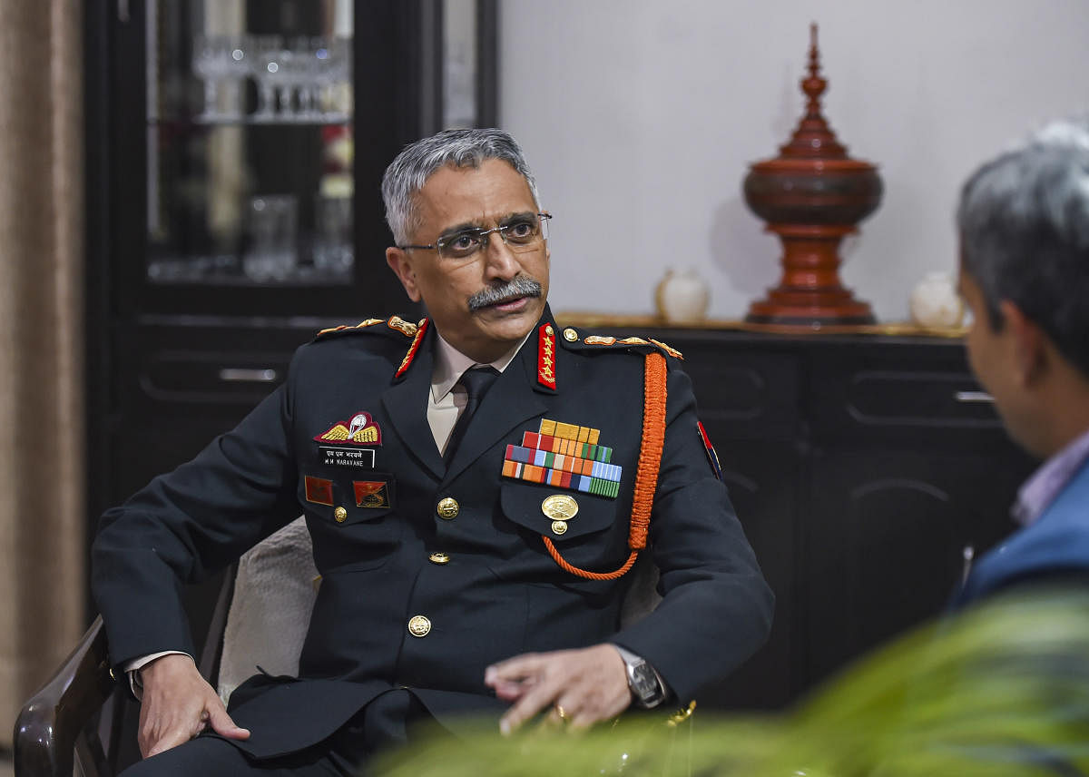 New Army Chief General Manoj Mukund Naravane during an interview with PTI