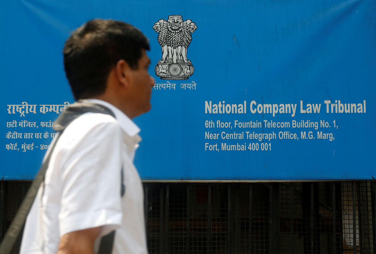 A signboard of the National Company Law Tribunal (NCLT) outside it's office in Mumbai. (Reuters Photo)
