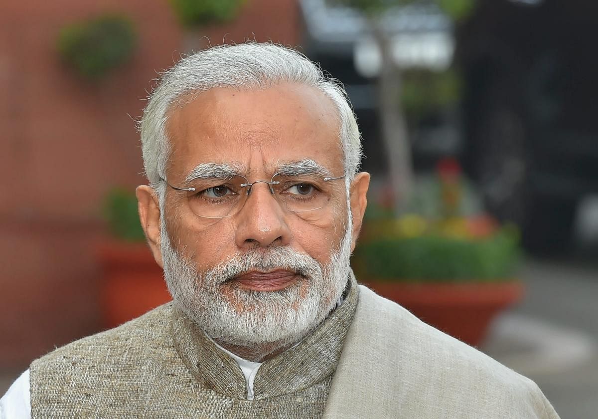 In the states, the BJP is falling short of what Narendra Modi secures in the Lok Sabha polls. In other words, people are reposing faith in Modi when his election is being held, but not in his state leaders. Photo/PTI